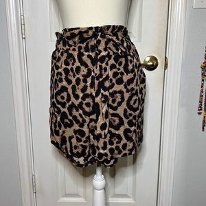 Light and flowy cheetah print shorts